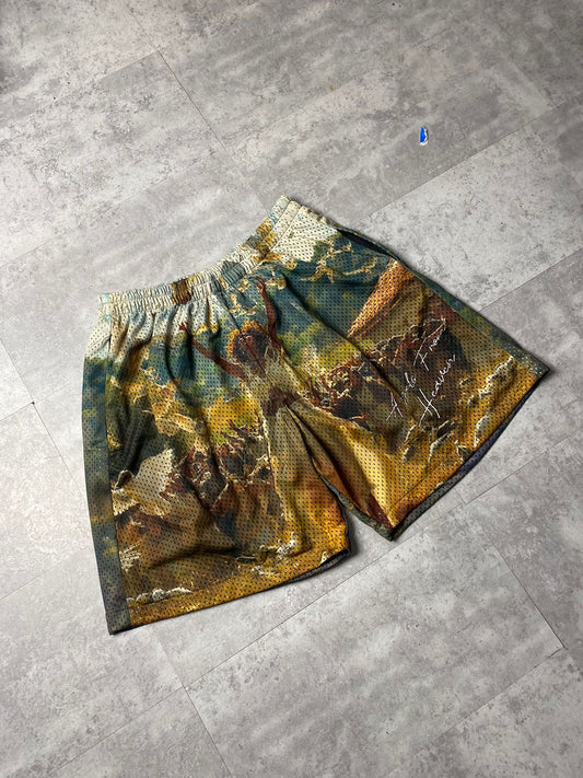 "Freedom" Knee High Mesh Shorts