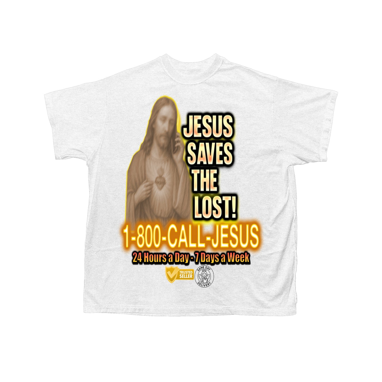 "Jesus Saves" Short Sleeve T-Shirt