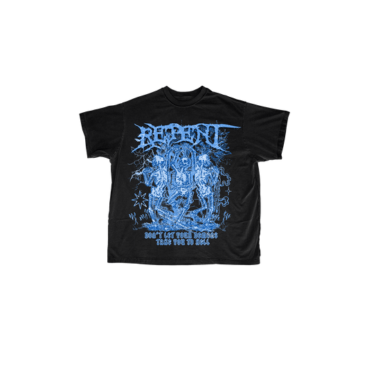 "Repent" Short Sleeve T-Shirt (Blue)